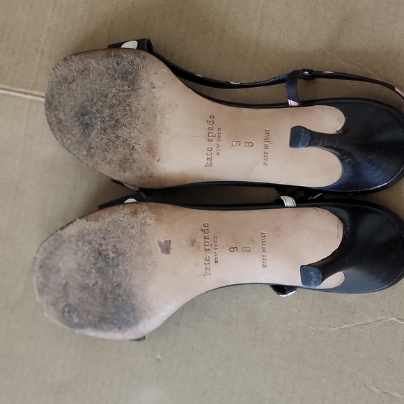 Vintage Kate Spade brown polka dot sling back shoes-9B - Picture 6 of 6